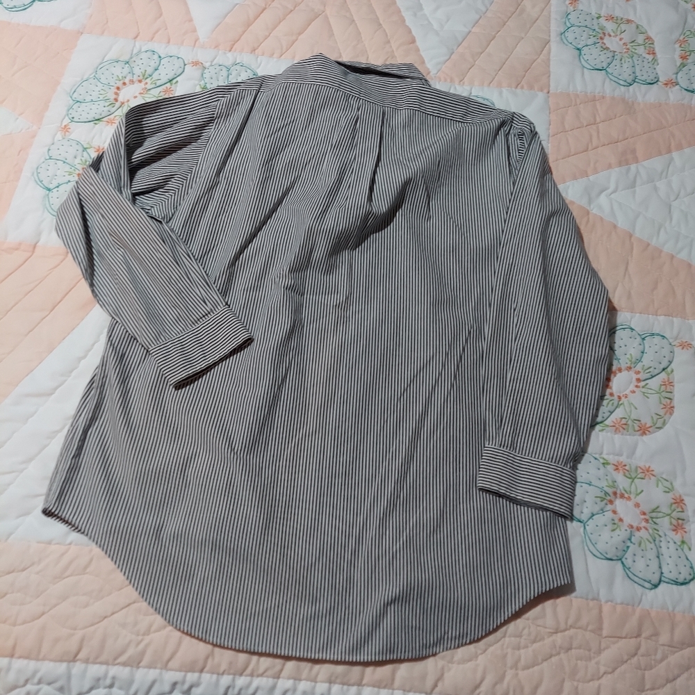 Ralph Lauren Blue Label Shirt Mens Large Striped Button Down Pocket - Picture 3 of 6